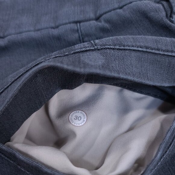 Lululemon Mens Commission Slim Pant Size 30x30 Gray Oxford On The Move Preppy - Picture 9 of 9